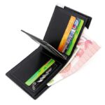 Portefeuille Pour Homme De Luxe En Cuir Façon Crocodile – Multi-compartiments Pour Cartes et Billets - Marron – Image 7