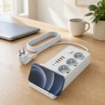Multiprise 3P + 3USB + 2 TYPE-C – 2500W – Chargement Sans-Fil – Support Téléphone – Image 9