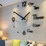 Horloge Murale Moderne – 3D – Adhésive