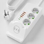 Multiprise 3P + 3USB + 2 TYPE-C – 2500W – Chargement Sans-Fil – Support Téléphone – Image 8
