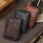 Portefeuille en Cuir D’inspiration Vintage Avec Plusieurs Emplacements Pour Cartes – Marron – Image 9