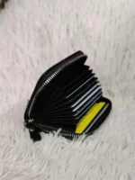 Portefeuille en Cuir D’inspiration Vintage Avec Plusieurs Emplacements Pour Cartes – Noir – Image 7