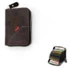 Portefeuille en Cuir D’inspiration Vintage Avec Plusieurs Emplacements Pour Cartes – Marron