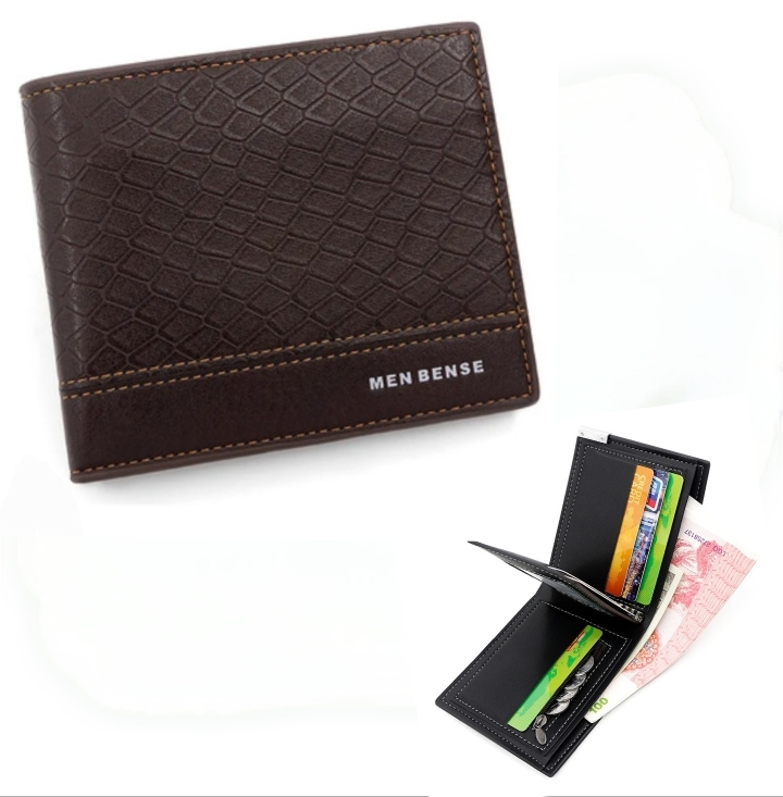 Polish_20260924_122312846 Portefeuille Pour Homme De Luxe En Cuir Façon Crocodile – Multi-compartiments Pour Cartes et Billets - Marron – Image 1