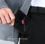 Portefeuille en Cuir D’inspiration Vintage Avec Plusieurs Emplacements Pour Cartes – Noir – Image 3