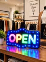 Enseigne Lumineuse LED « OPEN » – Une Touche D'élégance Pour Votre Vitrine – Image 3