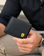 Portefeuille Pour Homme De Luxe Noir – Bi-pli – Multiples Compartiments – Avec Coffret Cadeau – Image 5