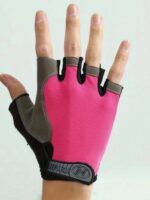 Une Paire De Gants De Sport Pour Femmes – Respirants – De Couleur Rose – Image 12