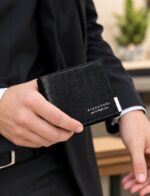 Portefeuille Pour Homme De Luxe En Cuir Façon Crocodile – Multi-compartiments Pour Cartes et Billets – Image 10