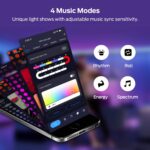 Bande Lumineuse LED Néon Flexible De 10 Mètres – Contrôle Intelligent Via Application Mobile – Télécommande – Image 9