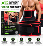 Ceinture de Sudation et Maintien Lombaire YC Support 020XLD – Noir