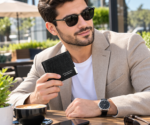 Portefeuille Pour Homme De Luxe En Cuir Façon Crocodile – Multi-compartiments Pour Cartes et Billets – Image 9