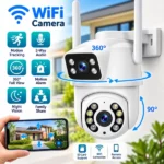 Caméra De Surveillance Wi-Fi Intelligente À 360° – Suivi De Mouvement et Vision nocturne – Audio Bidirectionnel
