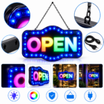 Enseigne Lumineuse LED « OPEN » – Une Touche D'élégance Pour Votre Vitrine