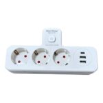 Multiprise Électrique - 3 Prises Avec USB-C et 2 USB-A - Charge Rapide PD et QC3.0 - Veilleuse Tactile – Image 2