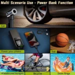 Gonfleur de Pneus Électrique Portable 8000mAh – Compresseur d’Air Sans Fil 150 PSI avec Écran LCD – Image 7