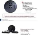 Convertisseur De Puissance Pour Voiture 150 W – Prise Universelle et Ports USB Avec Protections Multiples – Image 5