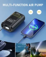 Gonfleur Numérique Portable 4-en-1 Pour Voiture vélo et Ballons – Écran De Mesure De Pression – Image 7