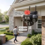 Caméra De Surveillance Bewinner à Trois Objectifs – WiFi – Angle De Vue à 360° et Résolution HD 1080p – Technologie De Détection De Mouvement (PIR) – Image 3