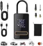 Gonfleur Numérique Portable 4-en-1 Pour Voiture vélo et Ballons – Écran De Mesure De Pression