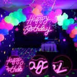 Enseigne Néon LED Deco (56 x 40 cm) – Inscription « Happy Birthday » – Image 2