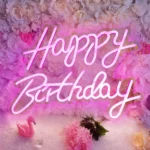Enseigne Néon LED Deco (56 x 40 cm) – Inscription « Happy Birthday » – Image 7