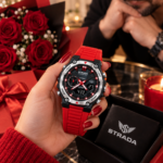 Montre STRADA – Sportive Hybride – Numérique et Analogique – Design Moderne et Robuste – Rétroéclairage – Rouge – Image 8