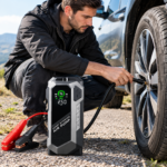 Booster De Démarrage Voiture 4 en 1 – Compresseur D’air – Batterie Externe – Lampe LED – 12 V – Image 4