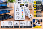 Multiprise Électrique POWER SOCKET à 3 Prises – Puissance Maximale De 2500 W – Image 3