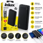 Power Bank Inkax PB-08 – 20 000 MAh – Noir